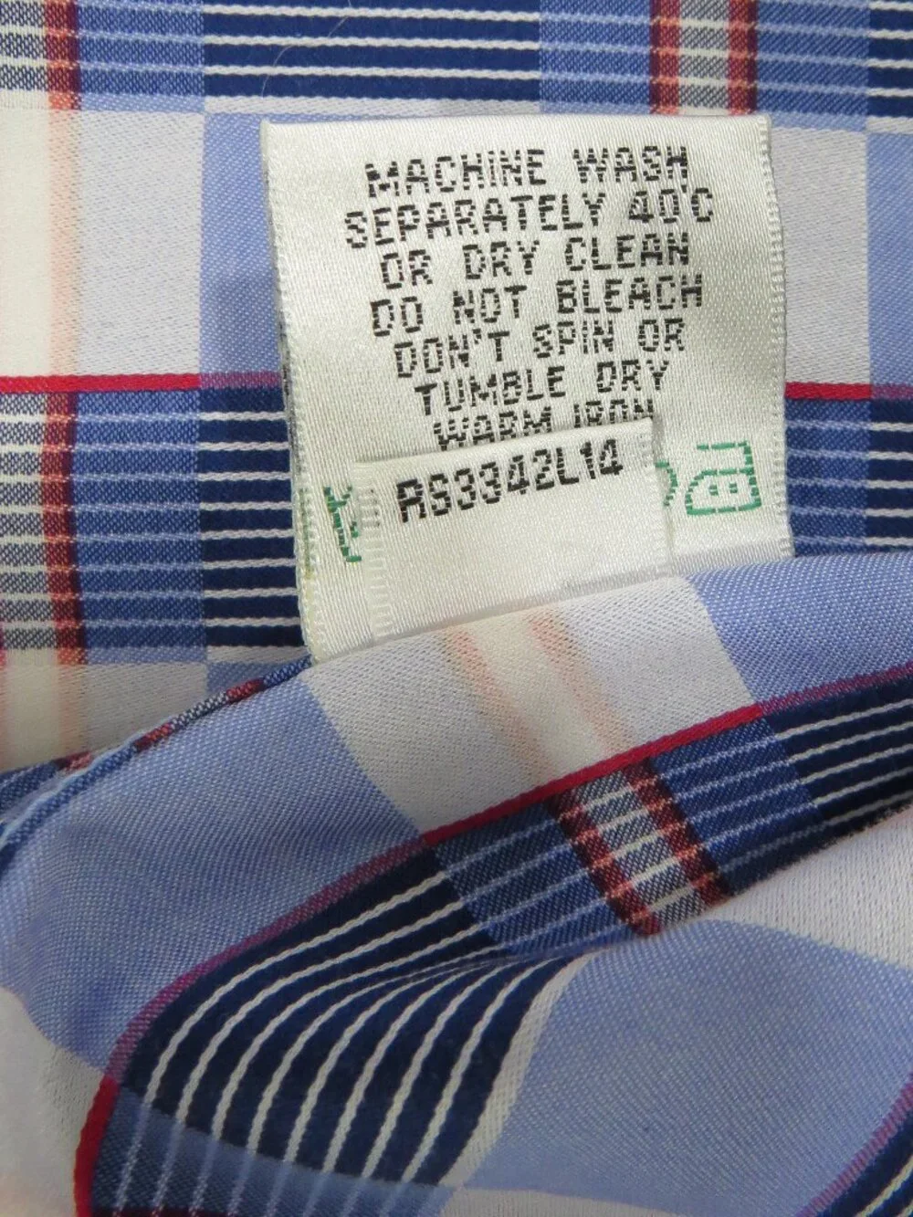 BUGATCHI Men's Button Down Shirt, Cotton SIZE Large Blue, Red, Plaid